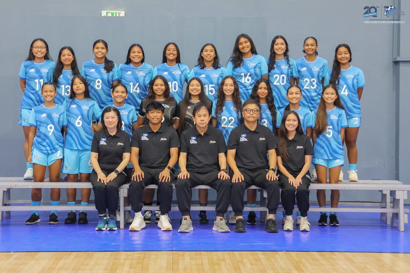 May be an image of 12 people, people playing voleyball and text