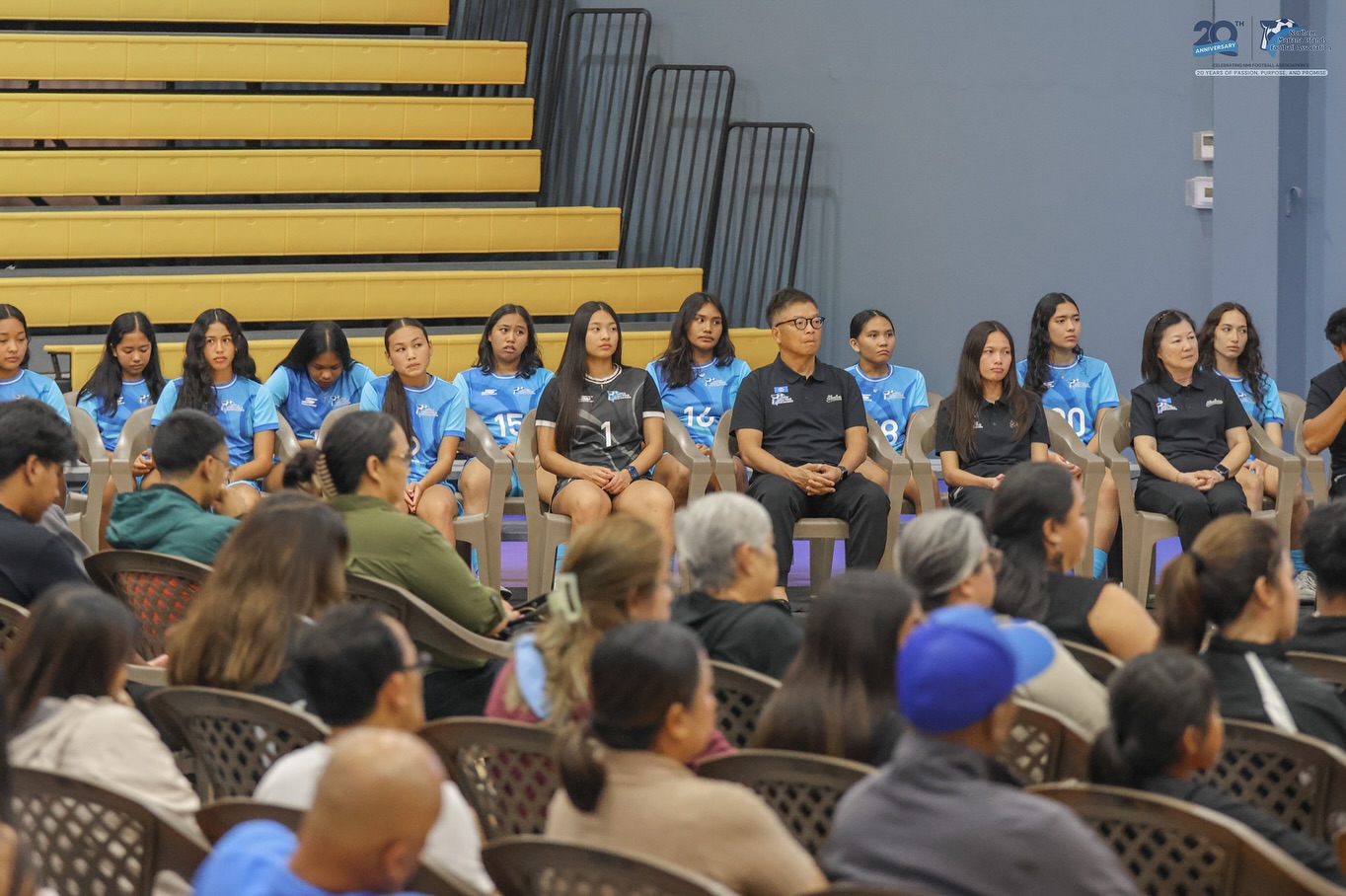 May be an image of 11 people and text