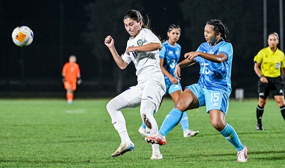 May be an image of 4 people, people playing football, people playing soccer and text