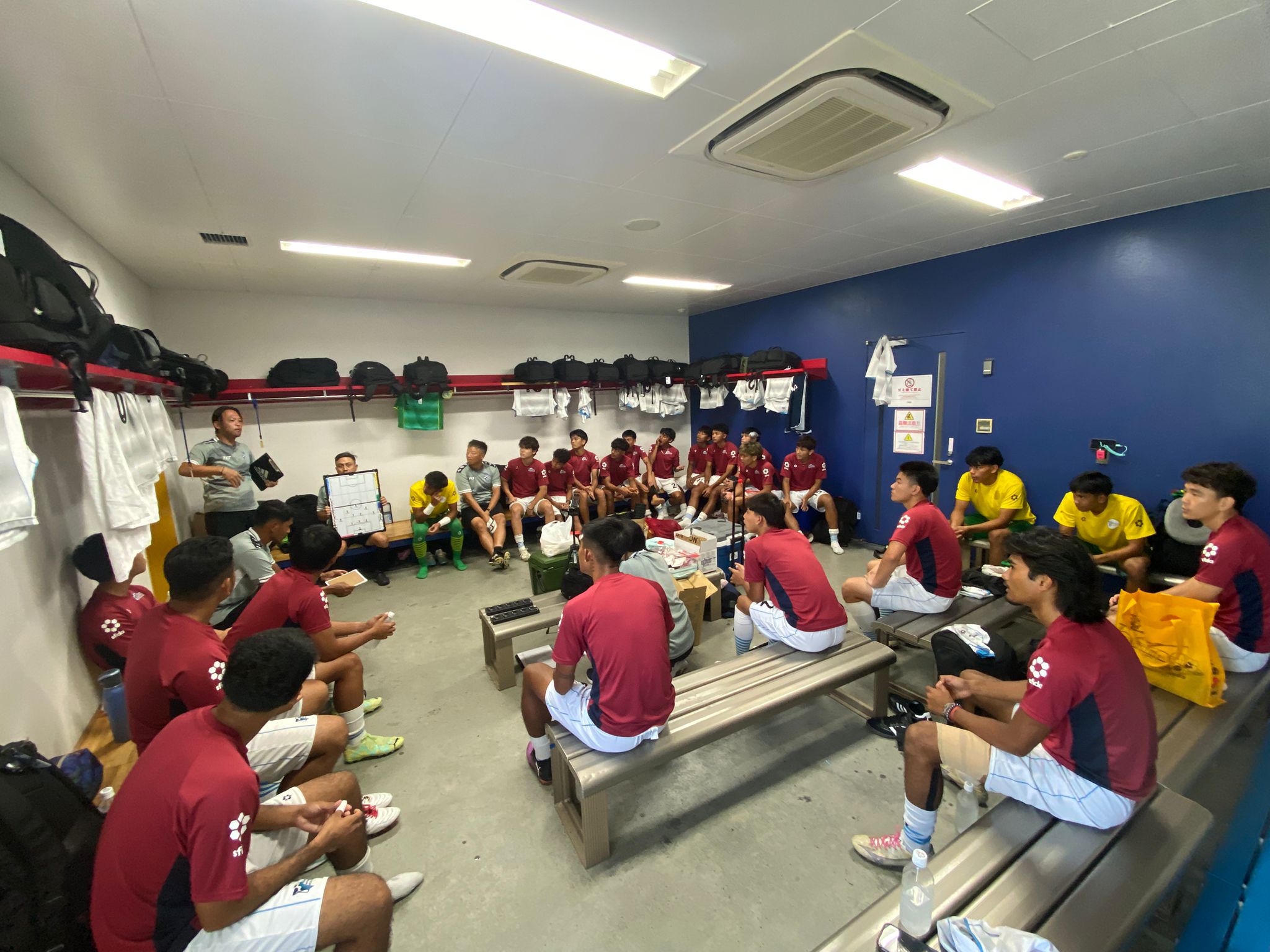 May be an image of 6 people, people playing tennis and text