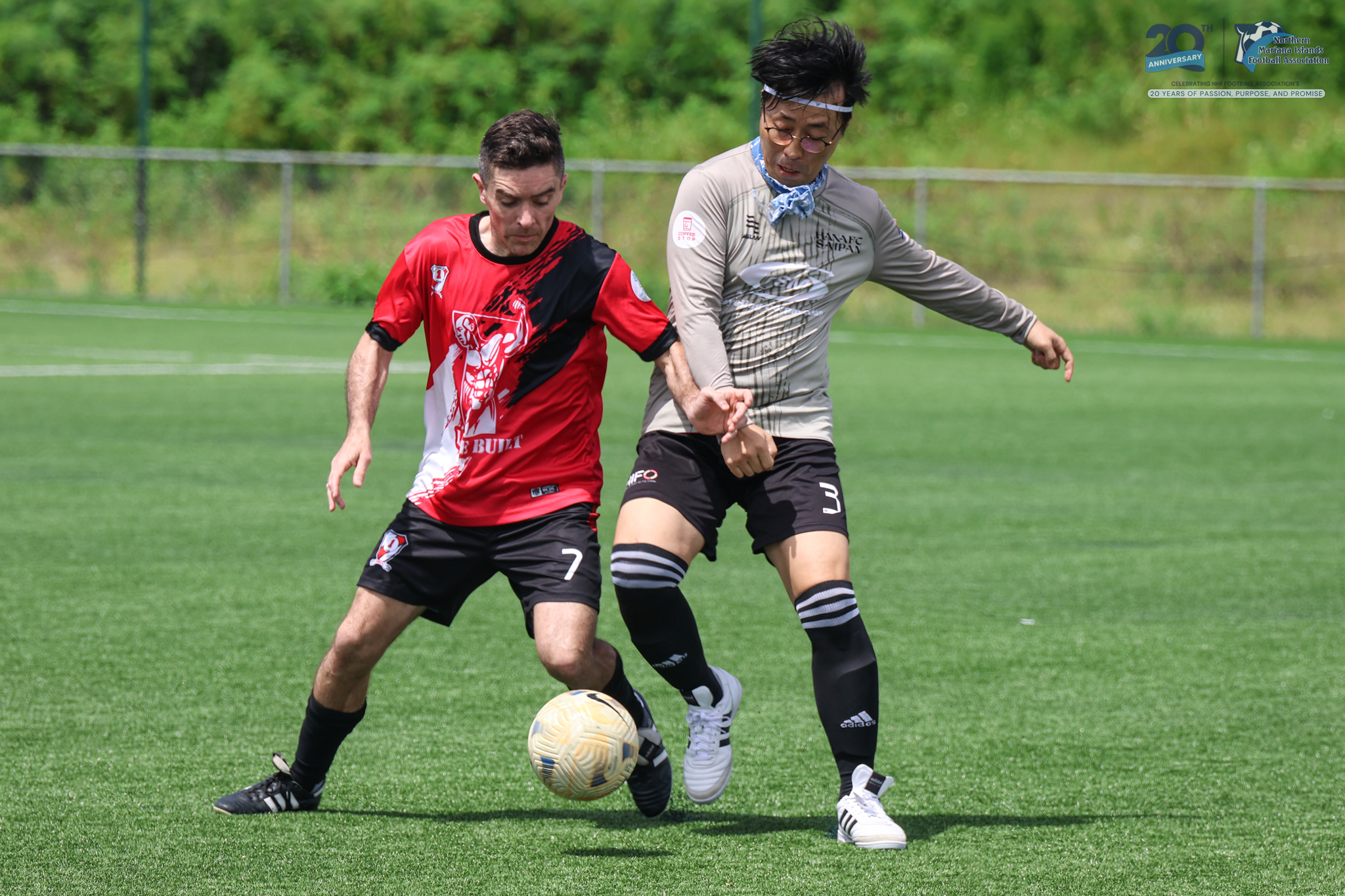 May be an image of 2 people, people playing soccer, people playing football and text