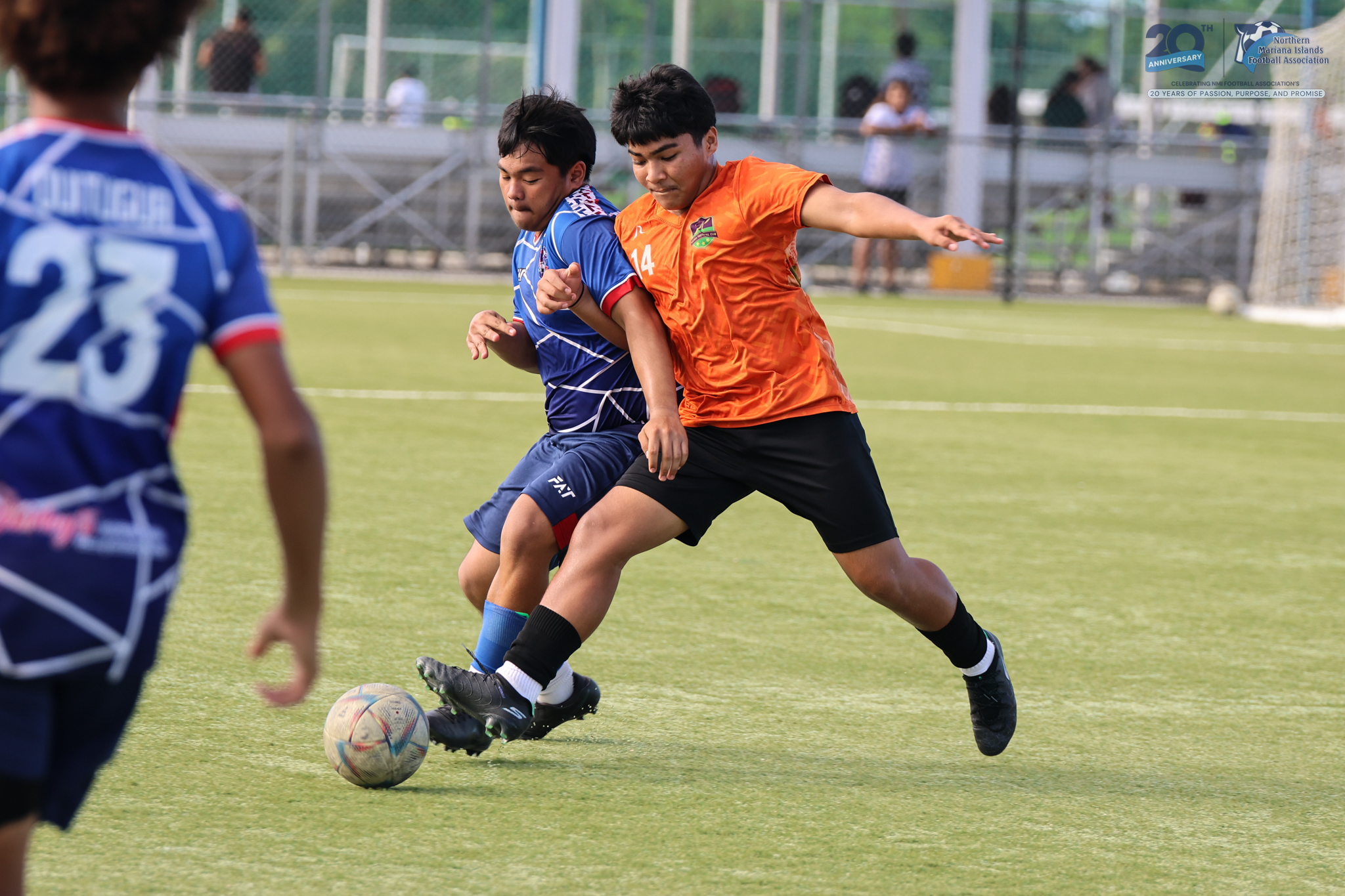 May be an image of 4 people, people playing soccer, people playing football and text