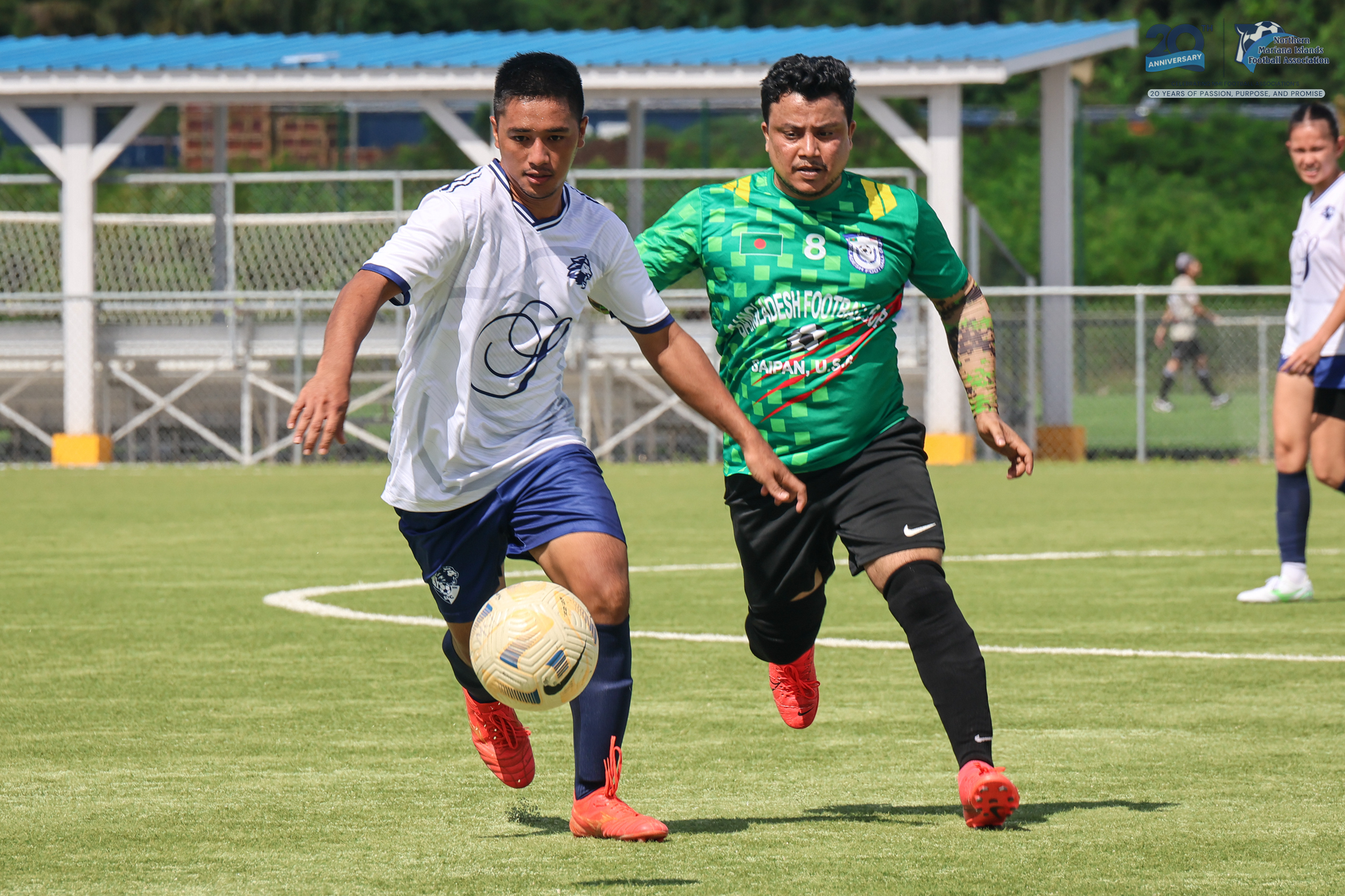 May be an image of 4 people, people playing soccer, people playing football and text