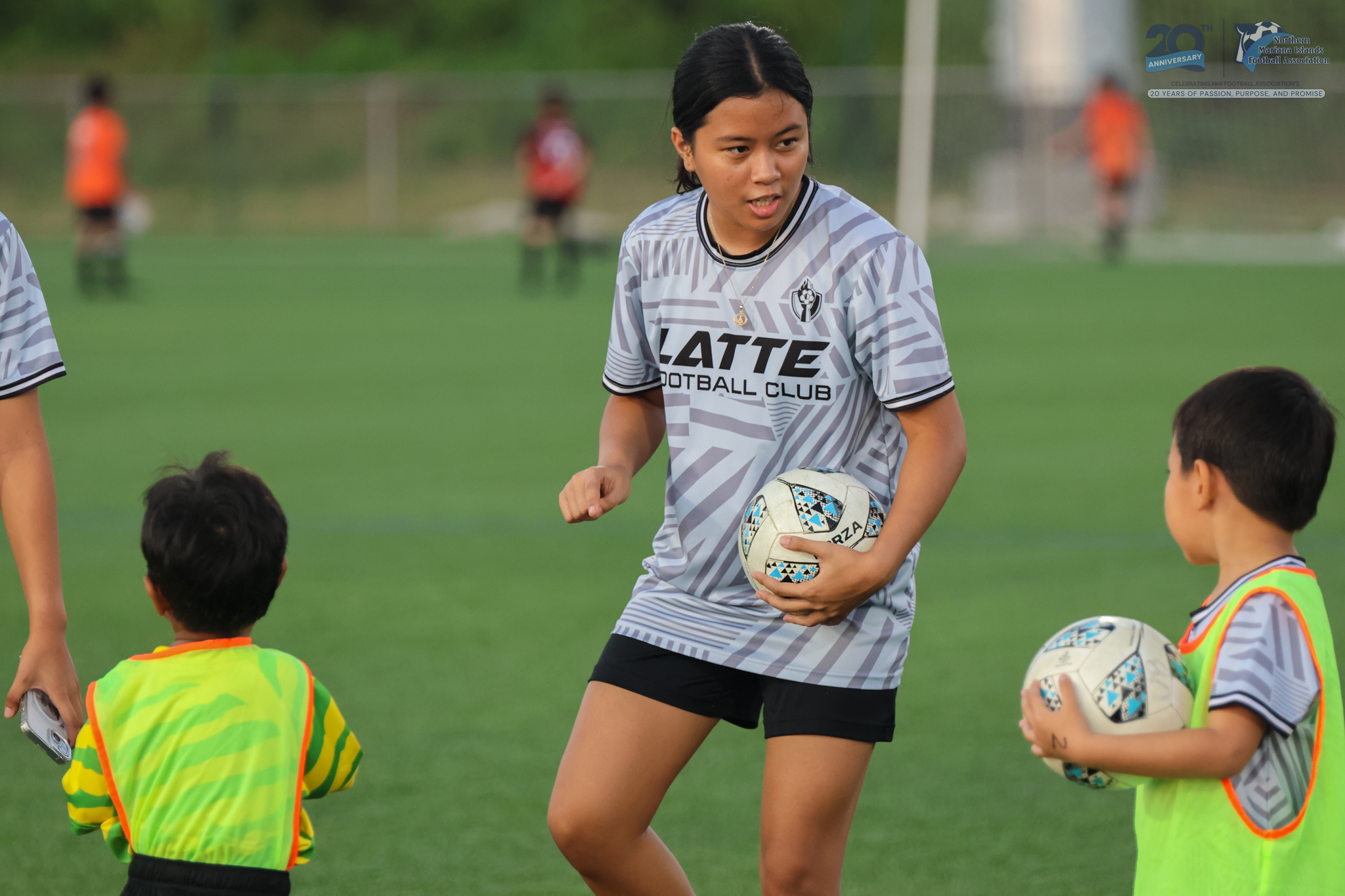 May be an image of football, soccer, grass and text