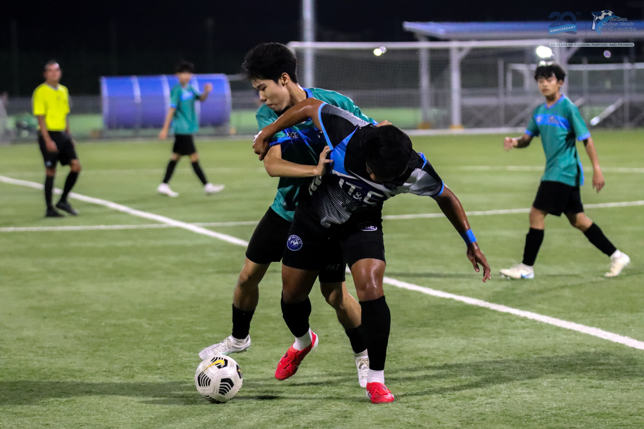 May be an image of football, soccer and text