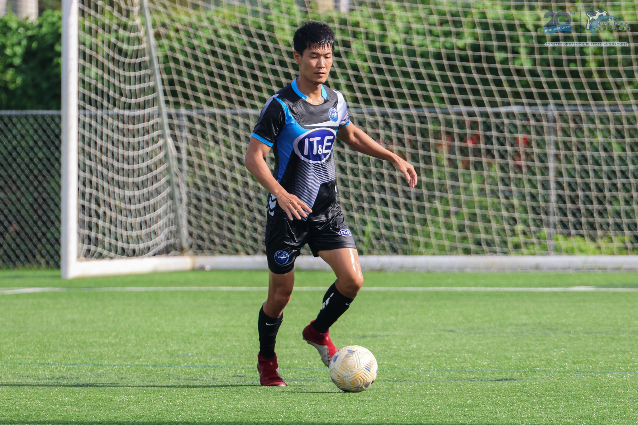 May be an image of soccer, football and text