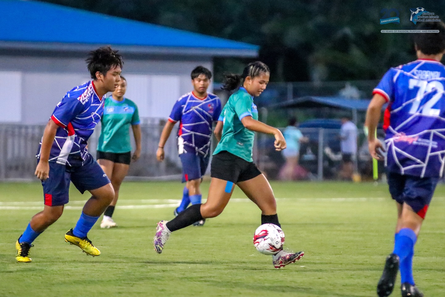 May be an image of football, soccer and text