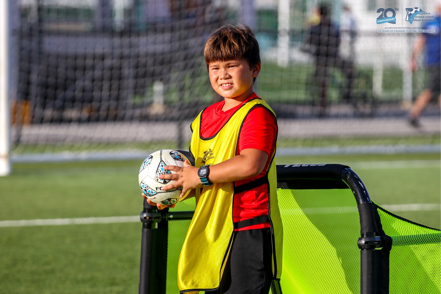 May be an image of soccer, football and text