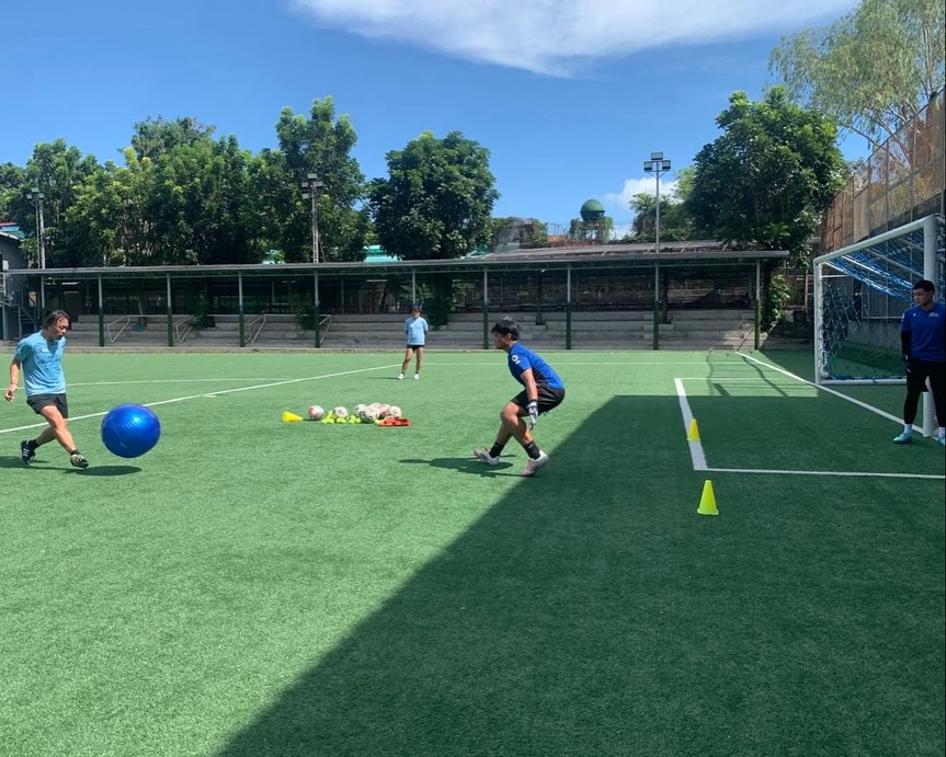 May be an image of football and soccer