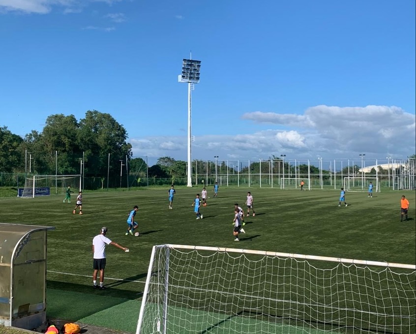 May be an image of football, soccer and grass