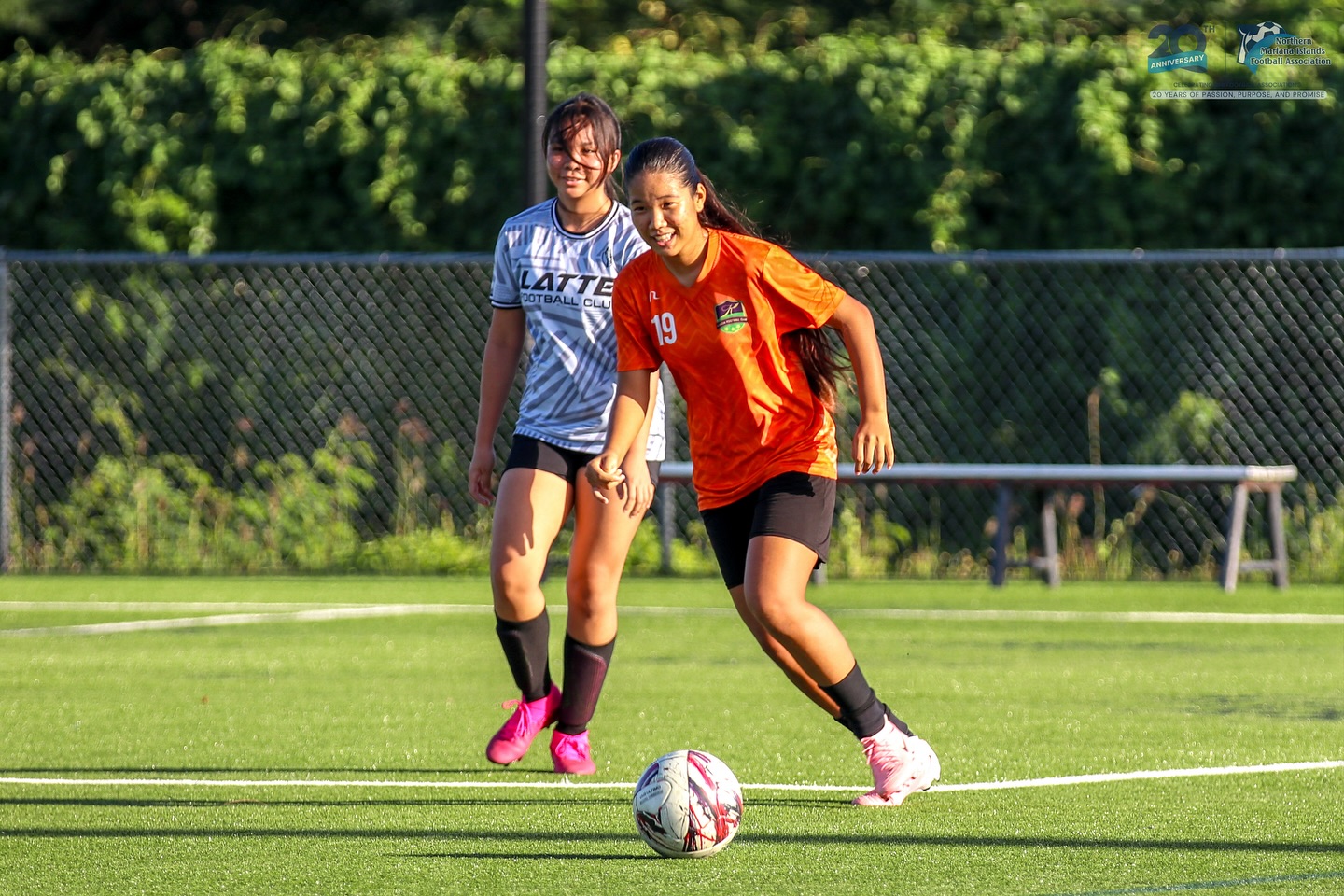 May be an image of soccer, football, grass and text