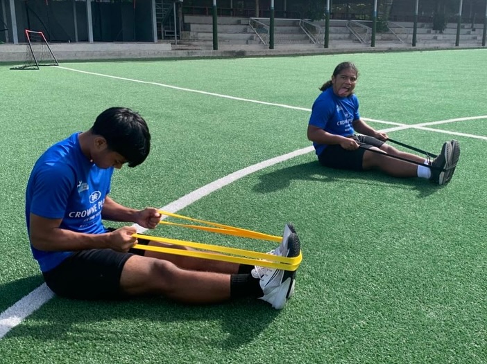 May be an image of football and soccer