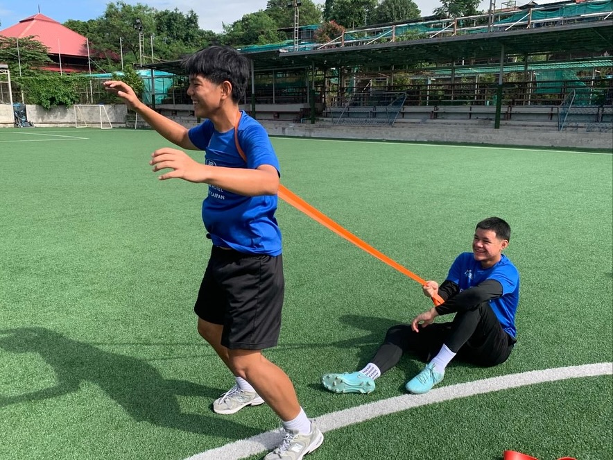 May be an image of football and soccer