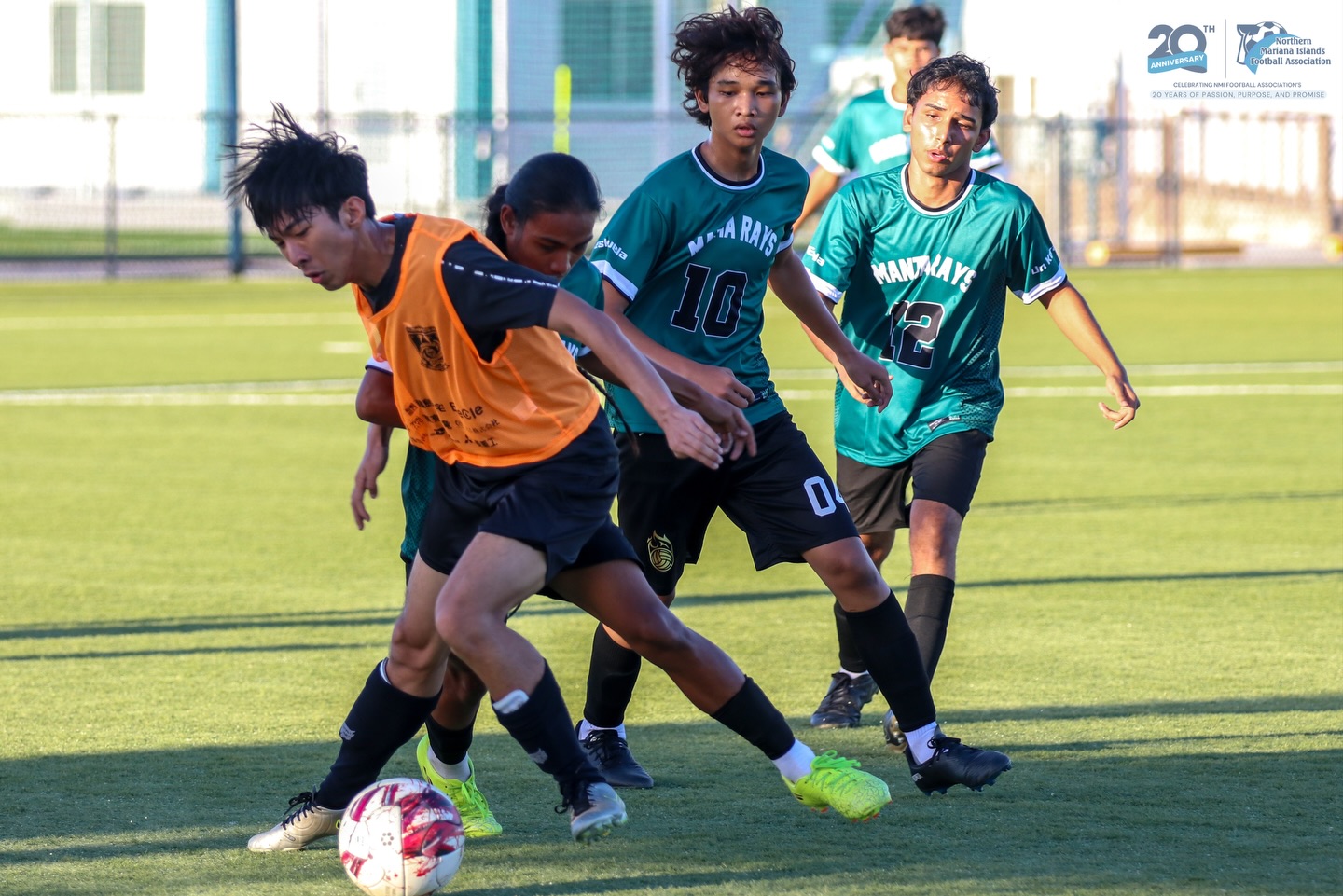 May be an image of football, soccer, grass and text